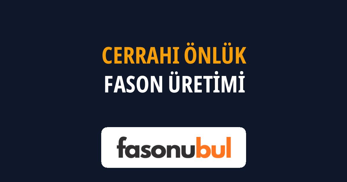 Cerrahi Önlük Fason Üreticileri